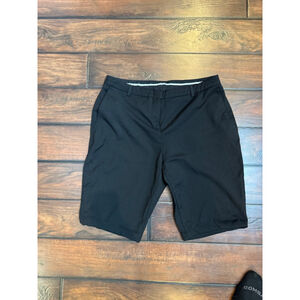 BURBERRY | Black Bermuda Shorts with White Trim, Size 12
